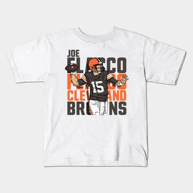 Joe Flacco Comic Style Kids T-Shirt by mia_me